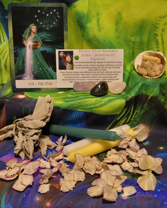 AQUARIUS ZODIAC GEMSTONE KIT