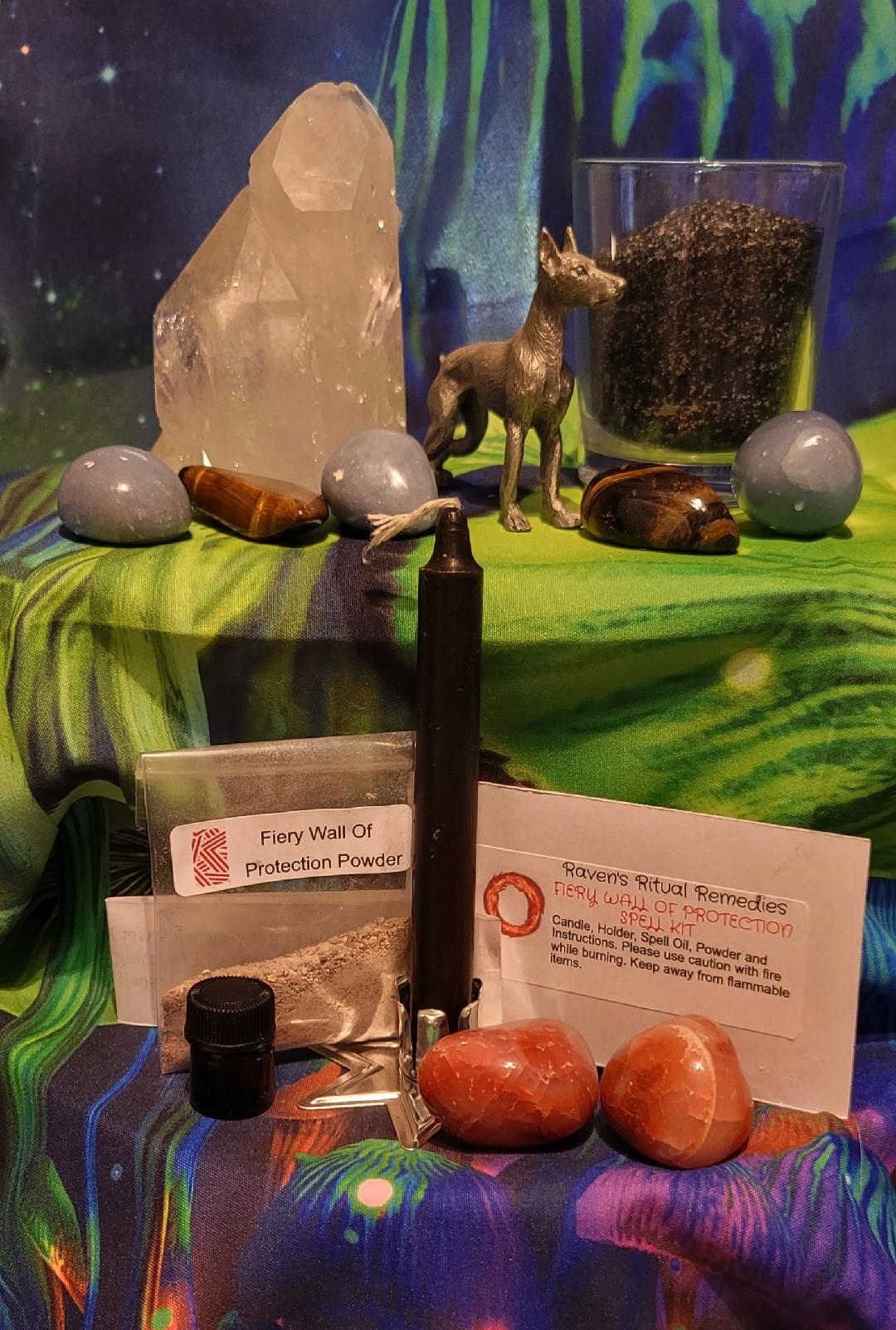 FIERY WALL OF PROTECTION SPELL KIT