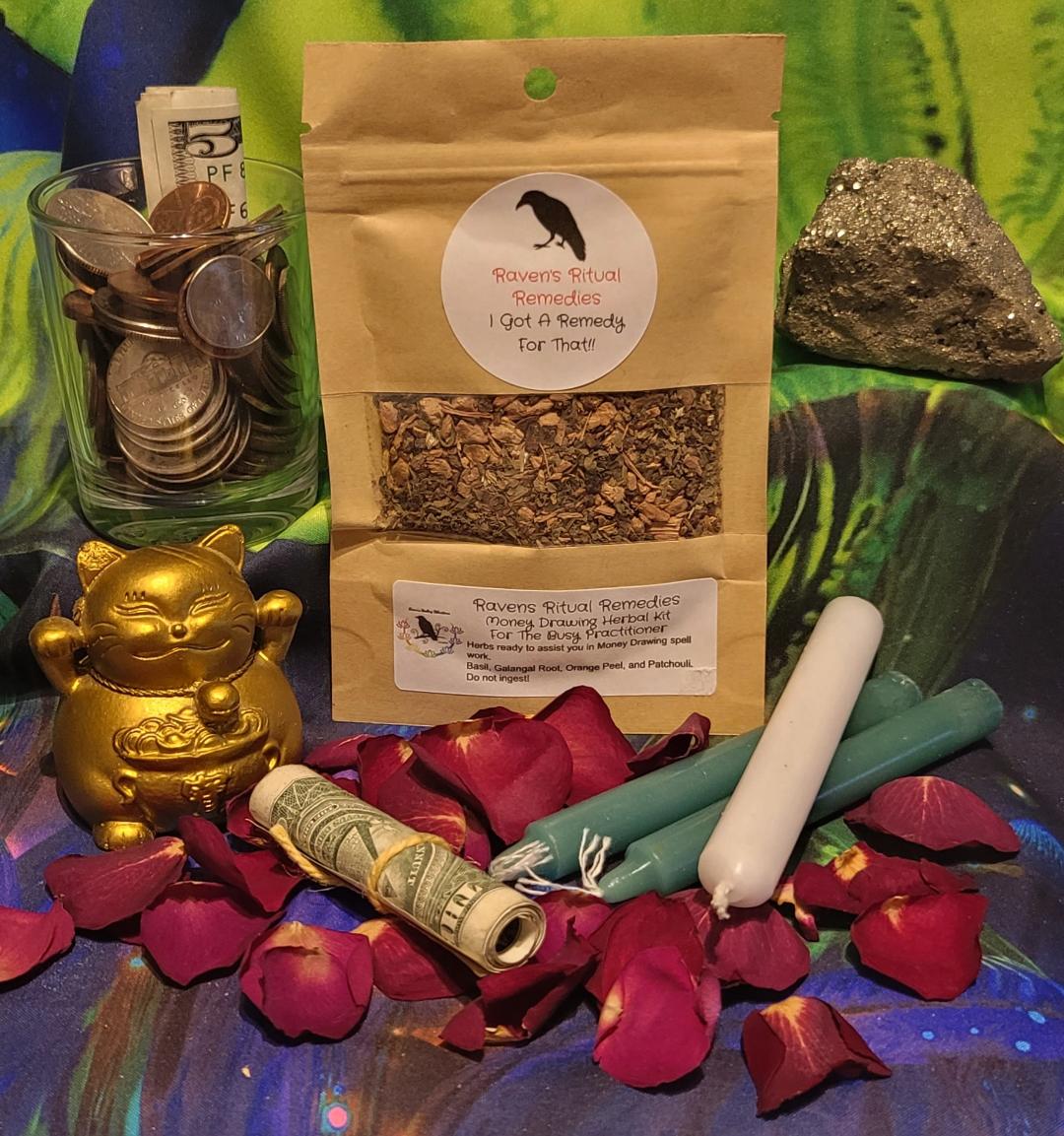 MONEY DRAWING HERBAL KIT