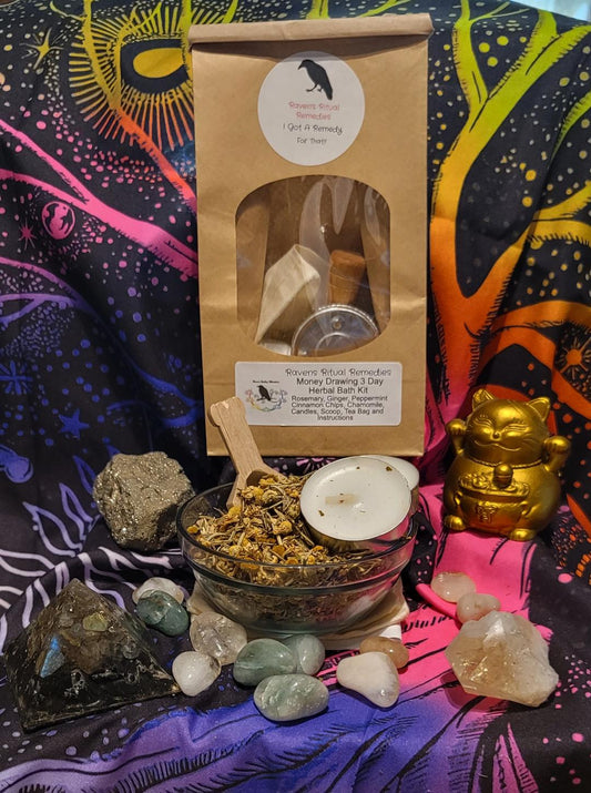 MONEY DRAWING HERBAL BATH KIT